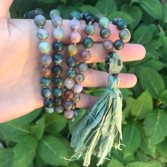 Handmade 108 Bead Healing Mala Necklace - Picture 5 of 8